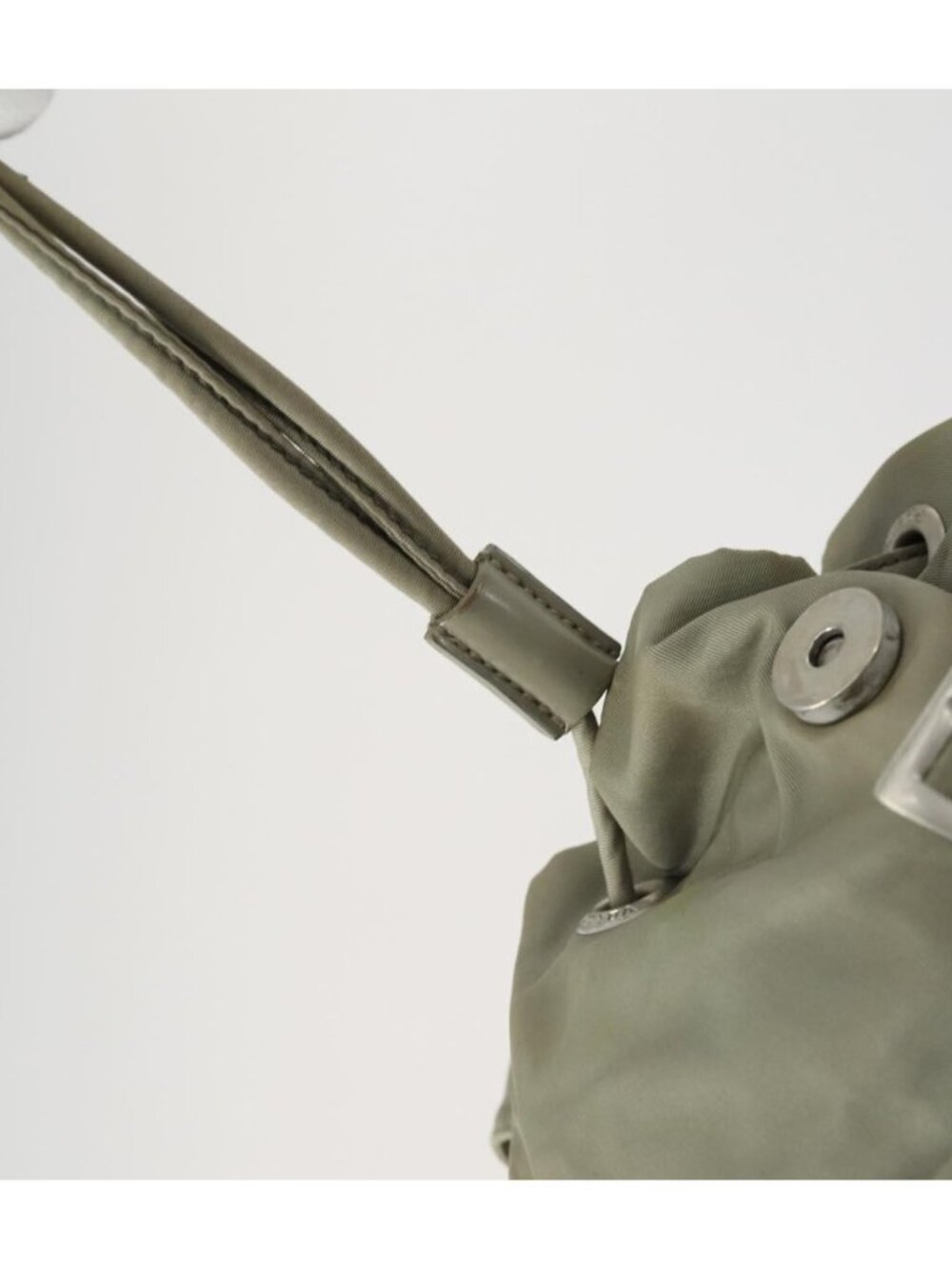 PRADA Backpack Nylon Beige Silver - Picture 14 of 16
